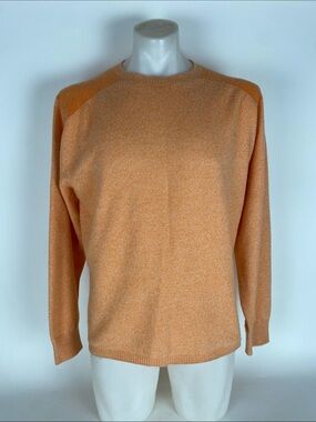 Pal Zileri Men's Size IT 54 orange Knit 100% Cashmere Sweater